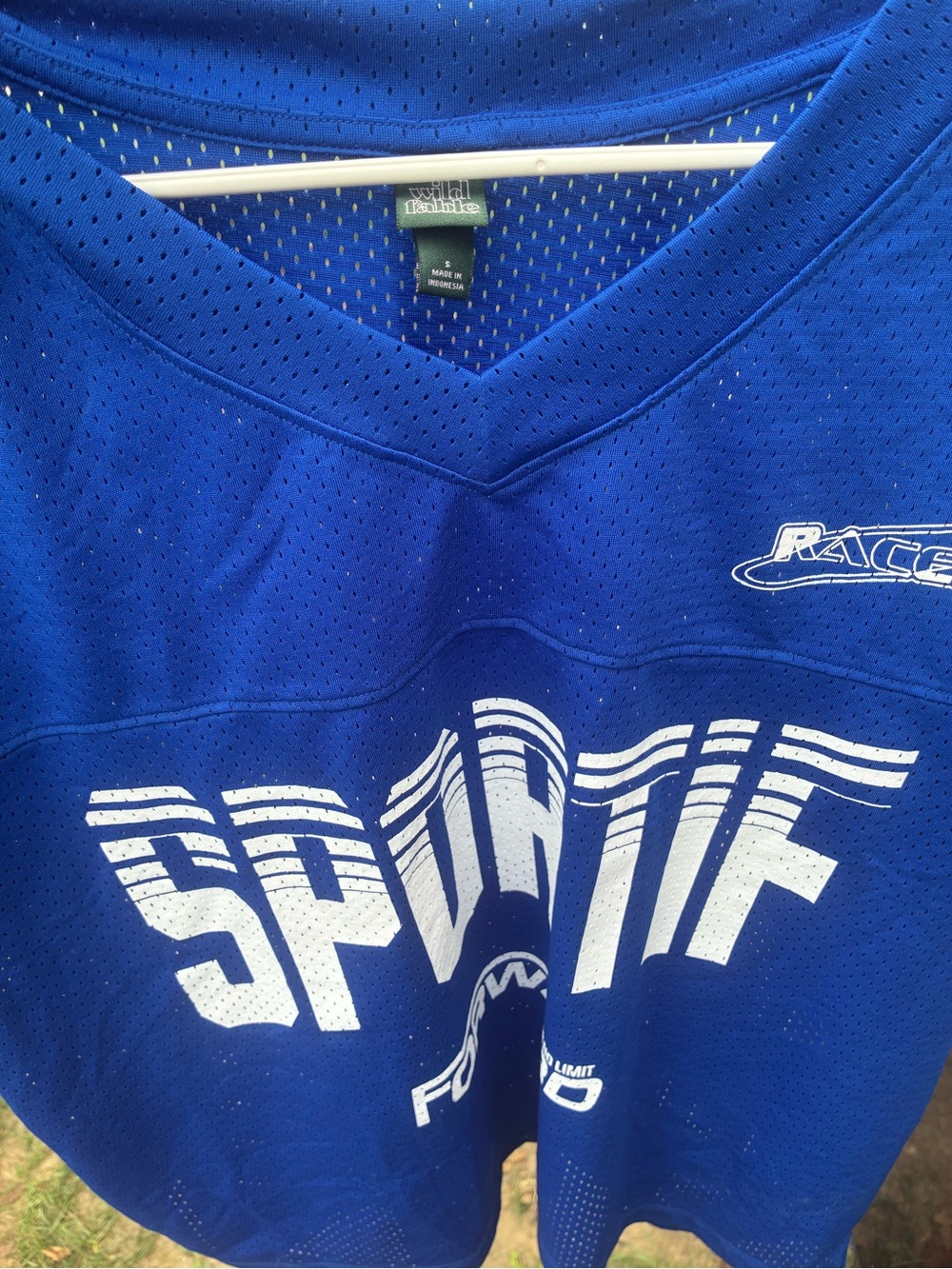 wild fable Royal Blue Mesh Graphic Sports Jersey